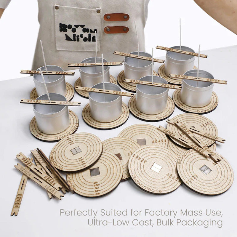 Quick Magnetic Candle Wick Centering Tool & Holder – For Candle Making