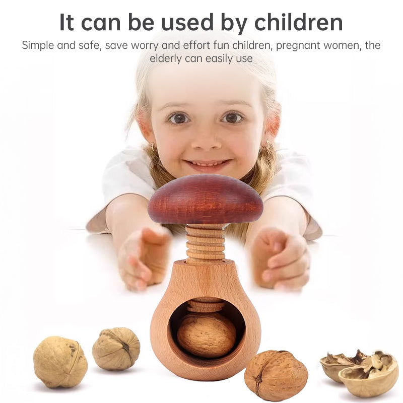 New Mushroom-Shaped Multifunctional Nutcracker: Adjustable Tongs for Walnuts, Pecans & More – Easy Home Kitchen Use