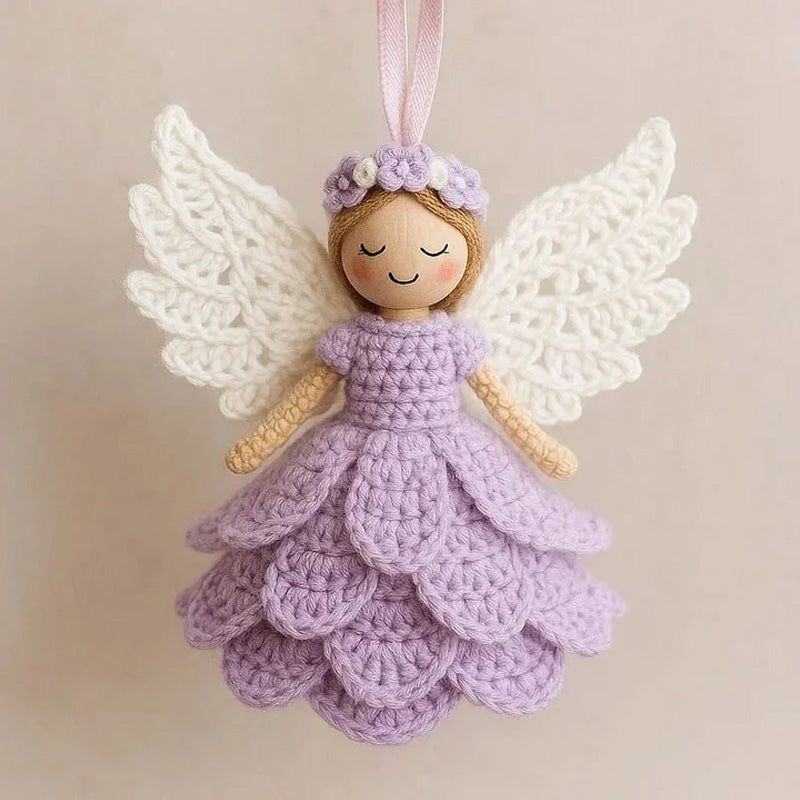 DIY Crochet Angel Decoration Kit – Handmade Craft Supplies for Christmas Tree Ornaments