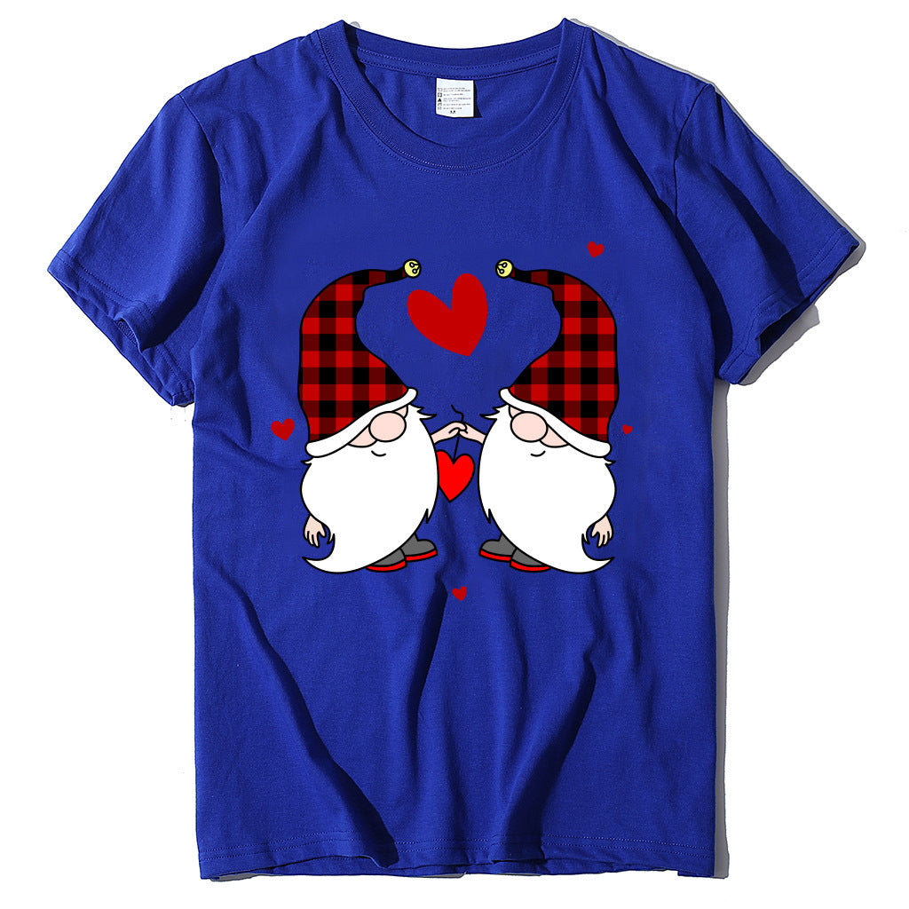 Christmas Two Dwarfs Printed Women's Style