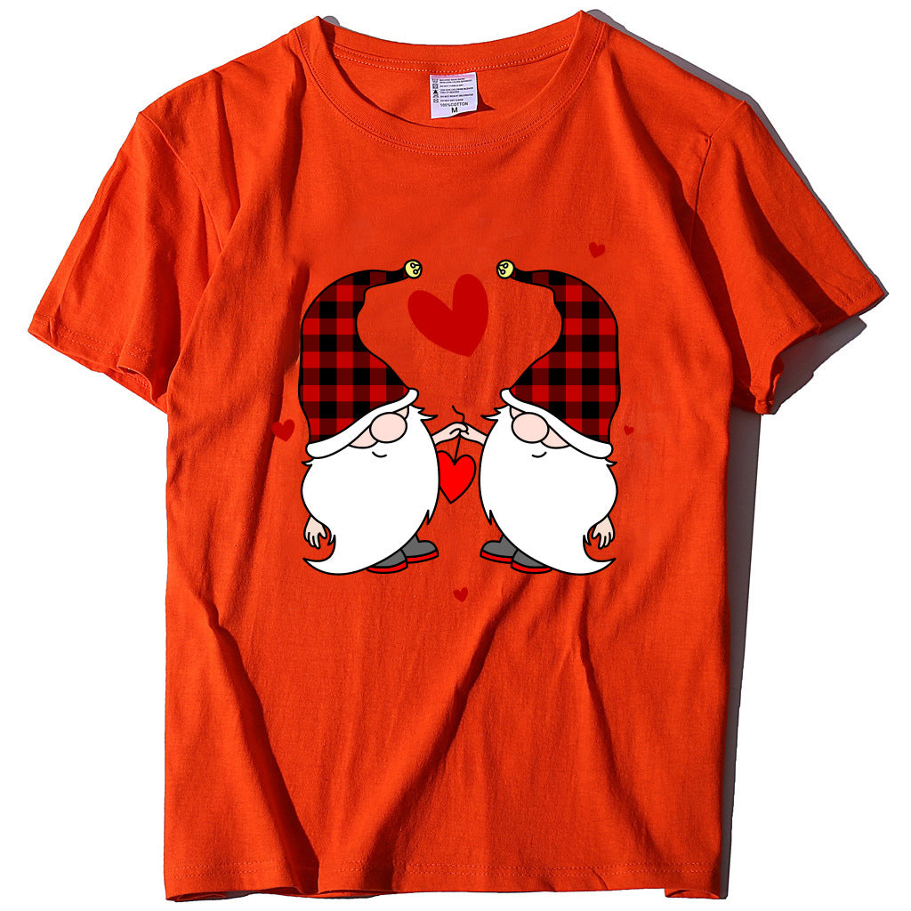 Christmas Two Dwarfs Printed Women's Style