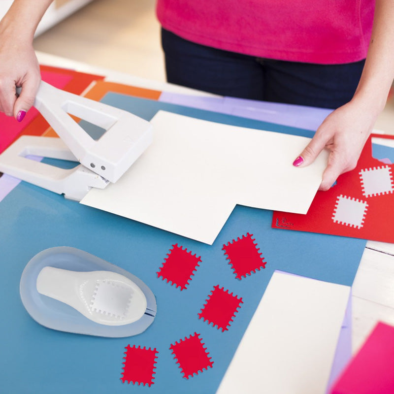 Handheld Stamp-Shaped Punchers – Round Hole, Tooth-Shaped Manual Punching Tools