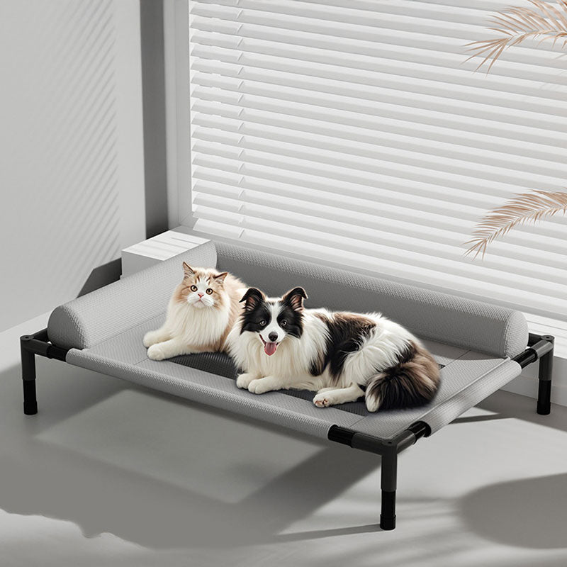 Pet Furniture: Elevated Mesh Dog Beds (Breathable with Cushion), Removable Dog Cribs, Cat Beds – For Patio Sunbathing