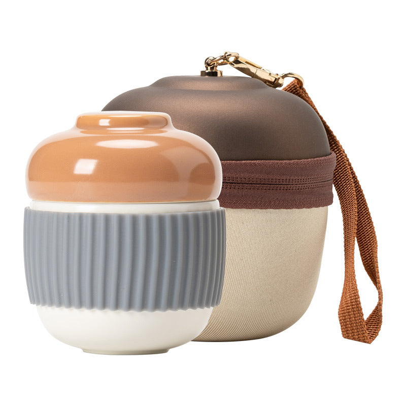 Pinecone Quick Customer Cup Travel Tea Set One Pot One Cup Portable Office Tea Cup Filter Cup