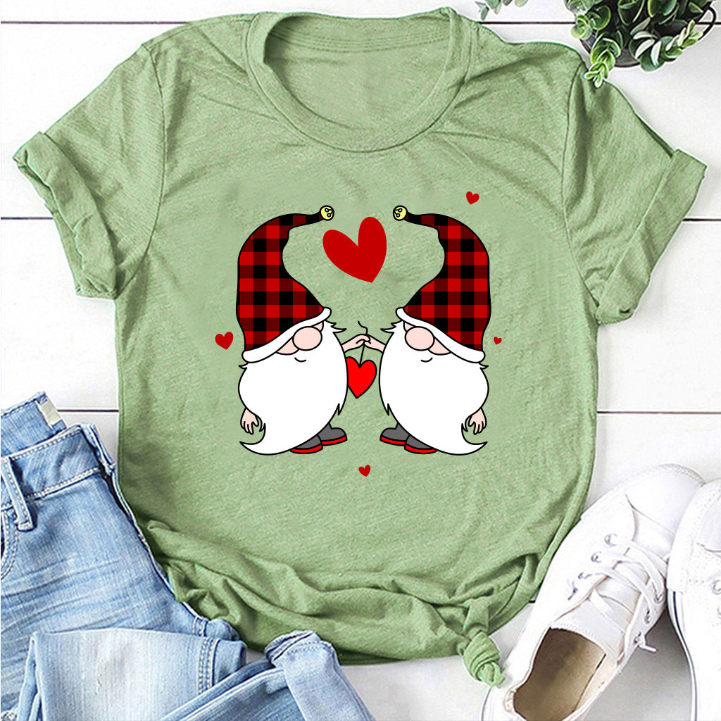 Christmas Two Dwarfs Printed Women's Style