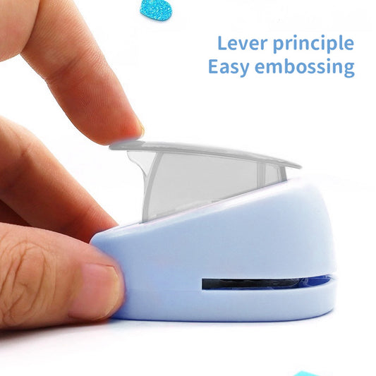 Handheld Stamp-Shaped Punchers – Round Hole, Tooth-Shaped Manual Punching Tools