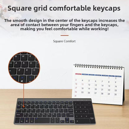 Wireless Bluetooth Mini Keyboard with Touch and Digital Pad