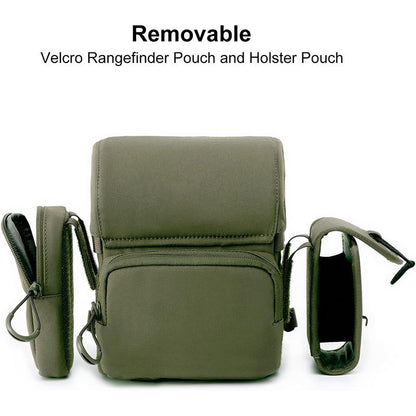 Portable Nylon Binocular Chest Pack: Foldable, Multi-Pocket for Hunting/Hiking, Fits Night Vision Goggles