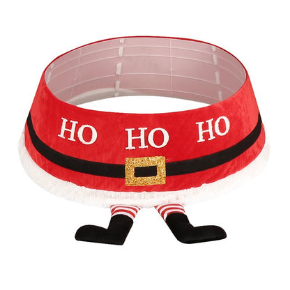 New Christmas Tree Skirt Christmas Party Decoration Santa Claus Feet Christmas Tree Base Apron