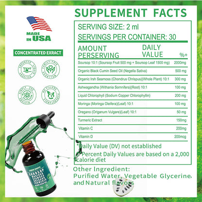 Sourhop dropsd liver cleansing with prickly fruit and lychee drops