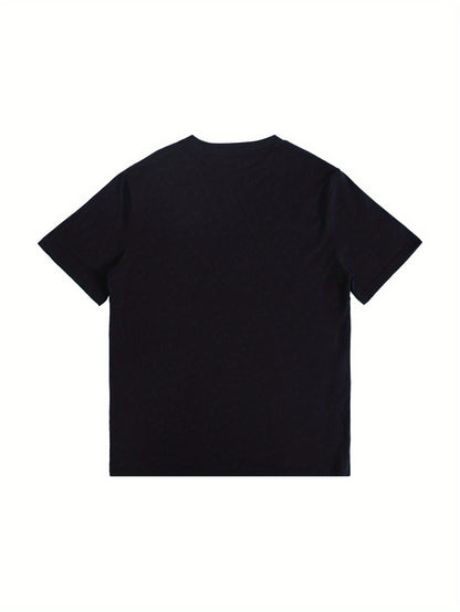 Halloween Pumpkin Print Crew Neck T shirt Casual_yy