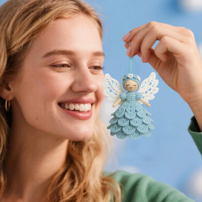 DIY Crochet Angel Decoration Kit – Handmade Craft Supplies for Christmas Tree Ornaments