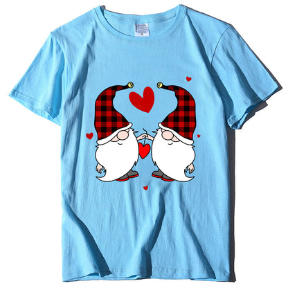 Christmas Two Dwarfs Printed Women's Style