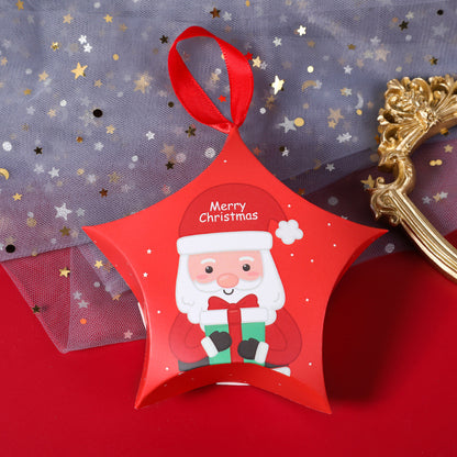 Christmas candy packaging box, Christmas gift box, new pentagonal star gift packaging box