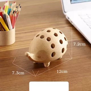 Solid wood pen holder ornament creative gift office desktop storage container hand carried gift