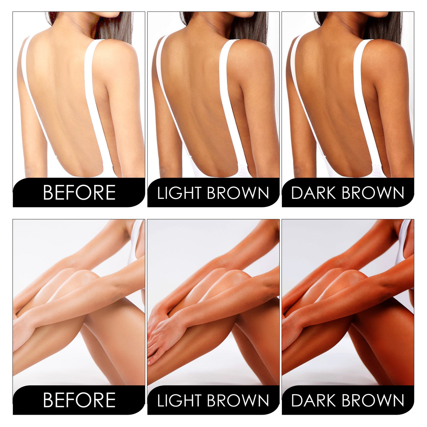 OUHOE Dark Tanning Lotion, Summer Outdoor Sun Relief For Uneven Skin Tone Moisturizing Refreshing Black Care Lotion