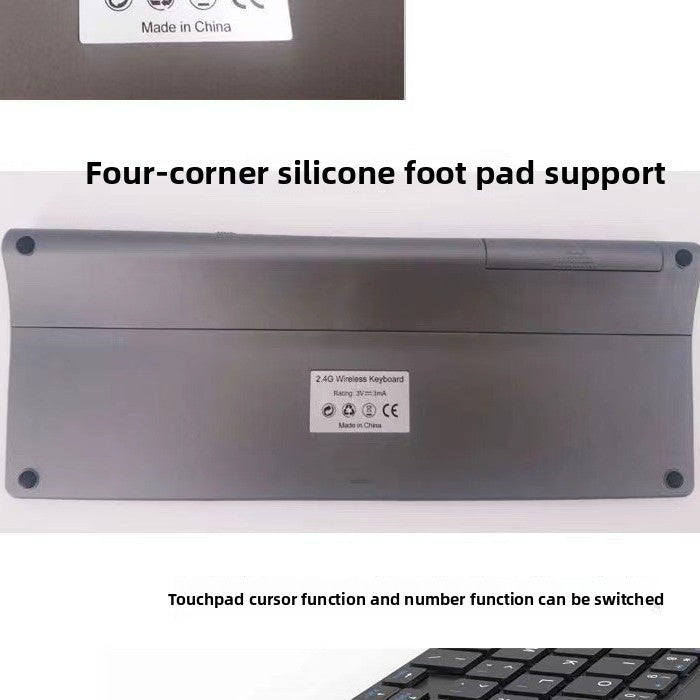 Wireless Bluetooth Mini Keyboard with Touch and Digital Pad