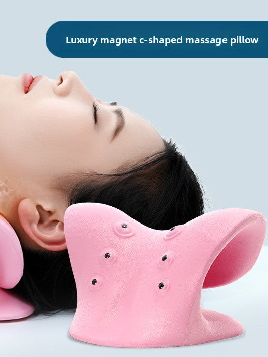 C-Type Magnet Massage Pillow