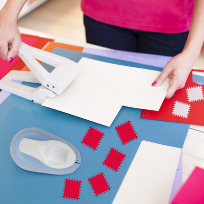 Handheld Stamp-Shaped Punchers – Round Hole, Tooth-Shaped Manual Punching Tools