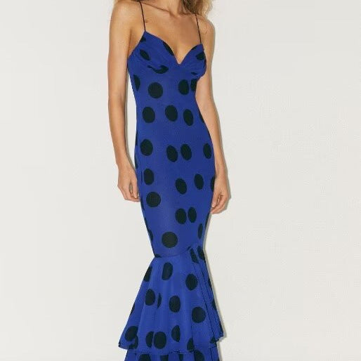 Women's Chiffon Dot Cake Dress