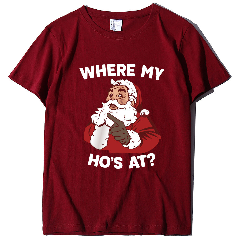 Santa Claus where my ho's at T-shirt