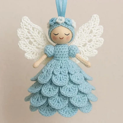DIY Crochet Angel Decoration Kit – Handmade Craft Supplies for Christmas Tree Ornaments