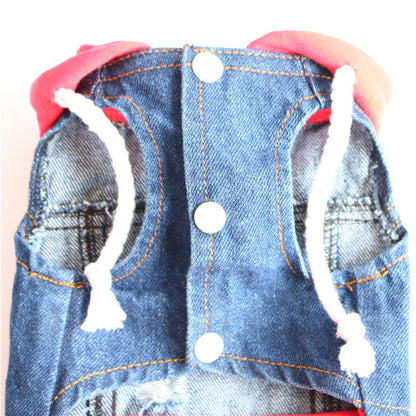Pet clothes are better than teddy bears, teddy dogs, spring and summer outfits, ripped denim vests, and small vests
