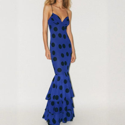Women's Chiffon Dot Cake Dress