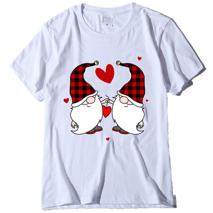 Christmas Two Dwarfs Printed Women's Style