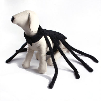 Spider Back Design Pet Halloween Costume – Fits Cats, Small/Medium Dogs & Puppies