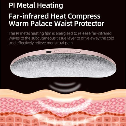 Relieve Menstrual Pain Abdominal Heating Massage Warm Belt Electric Heating Uterus Acupoints Vibrating Massage the Waist
