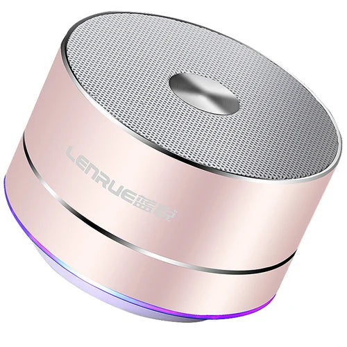 LENRUE Portable Wireless Bluetooth Speaker Stereo Portable Led Speakers with Built Mic MP3 MINI Subwoof Smart Column Loudspeaker