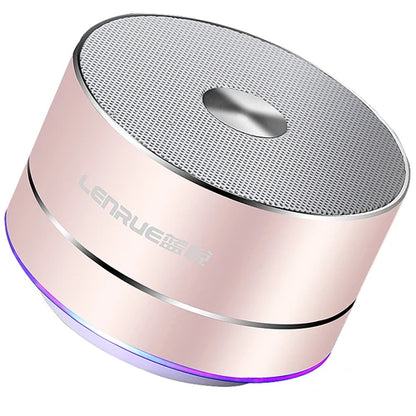 LENRUE Portable Wireless Bluetooth Speaker Stereo Portable Led Speakers with Built Mic MP3 MINI Subwoof Smart Column Loudspeaker
