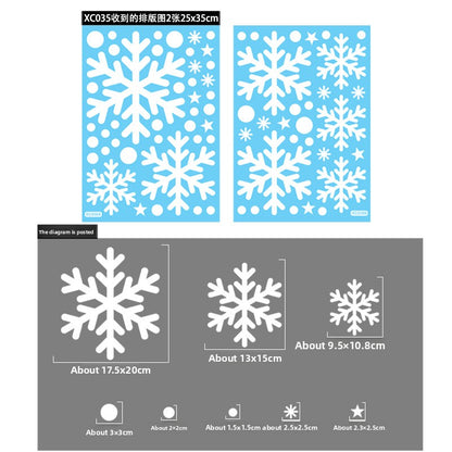 Christmas Decoration Snowflake Stickers