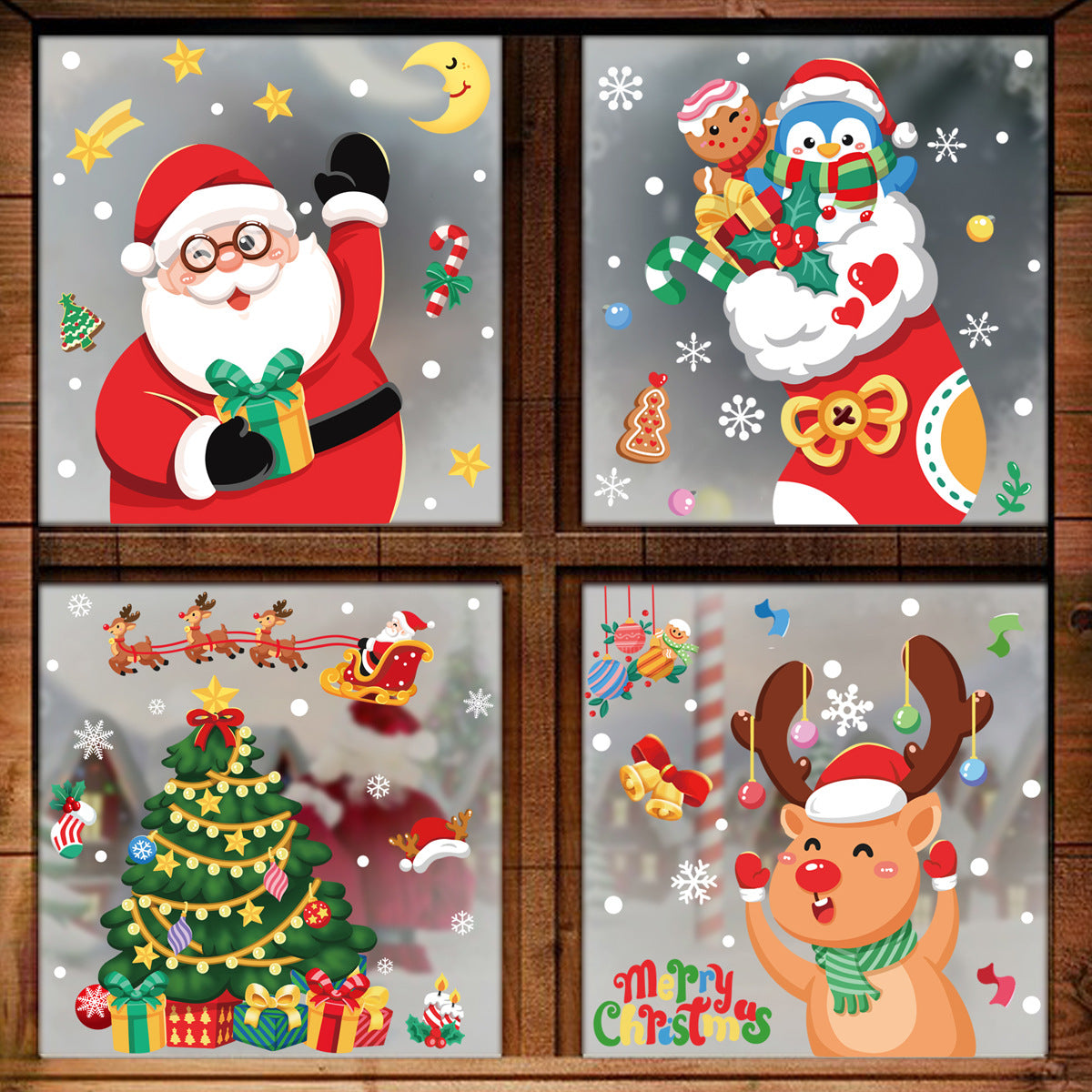 Christmas Decoration Snowflake Stickers