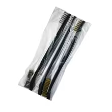 3PCS Double-End Mini Wire Brush Set – Stainless Steel, Brass & Nylon Cleaning Brushes for Rust, Metal & Detail Polishing