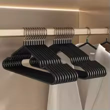 20 pcs Of Non-Marking Metal Clothes Hangers – Heavy-Duty, Non-Slip, Thick Adult Hangers for Home, Wardrobe & Laundry Storage
